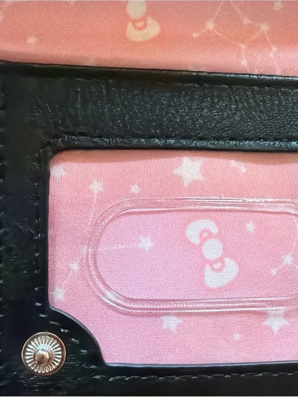 Loungefly Hello Kitty Zodiac Constellation Wallet Black Sanrio Zip & Snap